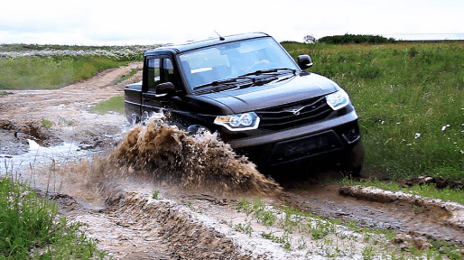 Pickup in Water